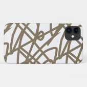 Melkchocolade Abstract Art iPhone 11 Hoesje (Achterkant (horizontaal))