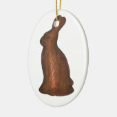 Melkchocolade Bunny Rabbit Easter Basket Snoep Keramisch Ornament (Links)