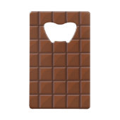 Melkchocolade Creditkaart Flessenopener (Voorkant)