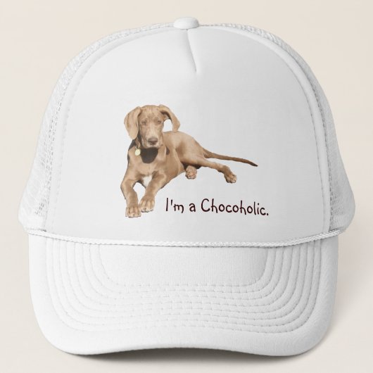 Melkchocolade Dane - ik ben een Chocoholic. Trucker Pet (Voorkant)