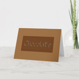 Melkchocolade Feestdagen Kaart