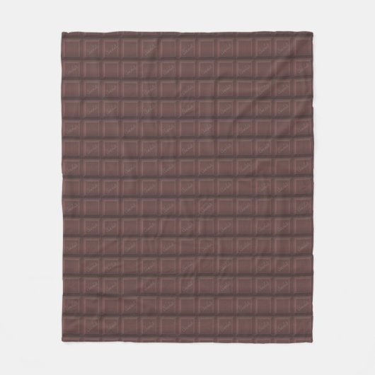 Melkchocolade Fleece Deken (Voorkant)