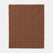 Melkchocolade Fleece Deken (Voorkant)