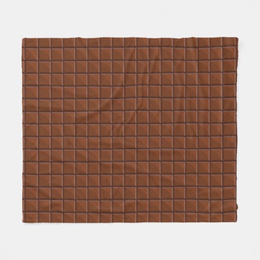 Melkchocolade Fleece Deken (Voorkant (Horizontaal))
