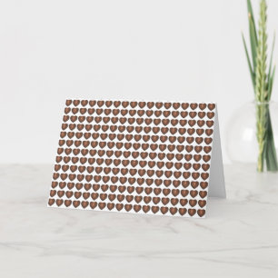 Melkchocolade Harten Snoep Valentijnsdag Feestdagen Kaart