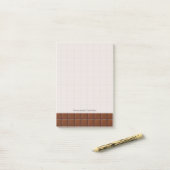 Melkchocolade Post-it® Notes (Op bureau)