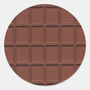 Melkchocolade Ronde Sticker