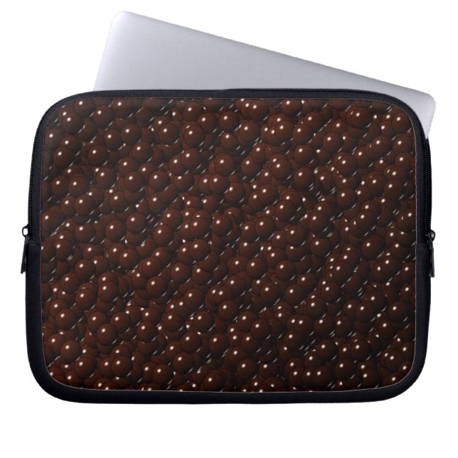 Melkchocolade Snoep Balls Camo Laptop Sleeve (Voorkant)