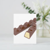 Melkchocoladerepen Briefkaart (Staand voorkant)