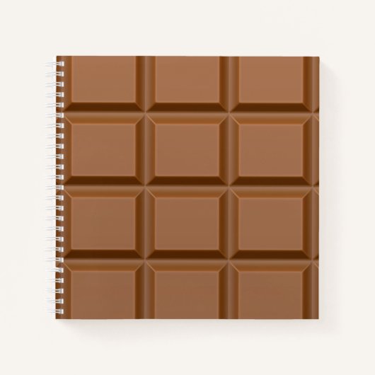 Melkchocoladesvierkantjes Notitieboek (Voorkant)