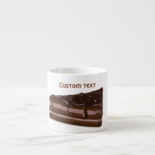 Melkchocoladetaart. Espresso Kop (Voorkant)
