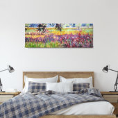Melkdistelweide Schilderij / Kunstenaar Larry Ler Canvas Afdruk (Insitu (Slaapkamer))