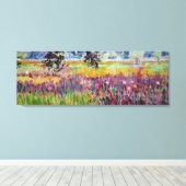 Melkdistelweide Schilderij / Kunstenaar Larry Ler Canvas Afdruk (Insitu (Houten vloer))