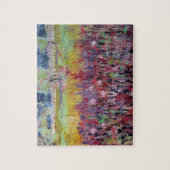 Melkdistelweide Schilderij / Kunstenaar Larry Lere Legpuzzel (Verticaal)