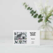 Melkeieren en produceren Boerderij Visitekaartje (Staand voorkant)