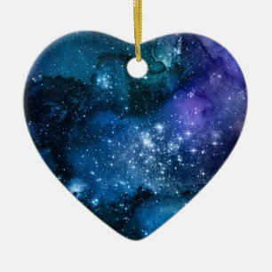 Melkers van sterrenstelsels Sterrenhemel Blauwe lu Keramisch Ornament