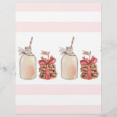 Melkfles en kerstkoekrecept briefpapier (Achterkant)