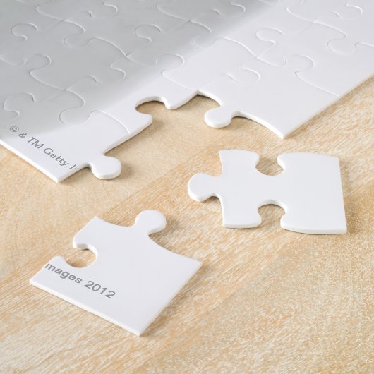 Melkfles op witte achtergrond legpuzzel (Zijkant)