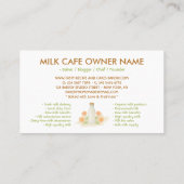 Melkfles Waterverf Floral Visitekaartje (Achterkant)