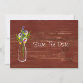 Melkflesje van wilde bloemen, behalve de datum save the date (Voorkant)