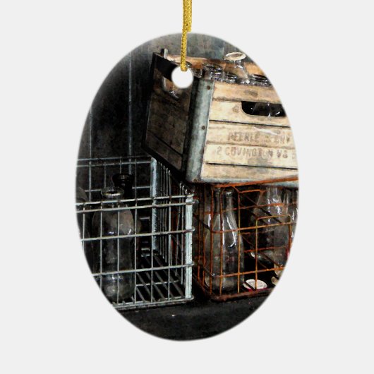 Melkflesjes Keramisch Ornament (Voorkant)