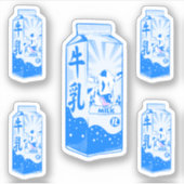 Melkflespatroon Sticker (Voorkant)