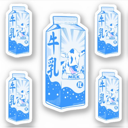 Melkflespatroon Sticker (Voorkant)