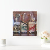  melkflessen per één keer vierkante klok (Huis)