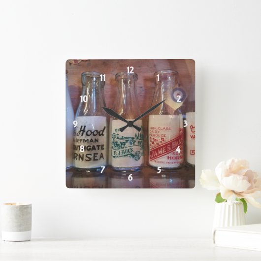  melkflessen per één keer vierkante klok (Huis)