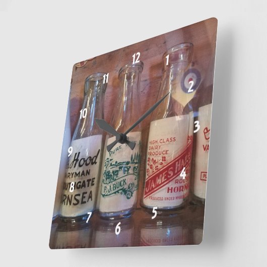 melkflessen per één keer vierkante klok (Hoek)