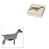 melkgeitenbok rubberstempel (Gestempeld)