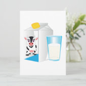 Melkglas Kaart (Staand voorkant)