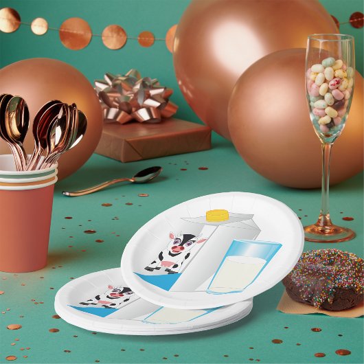 Melkglas Papieren Bordje