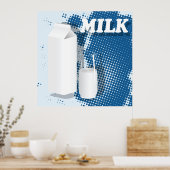 Melkglas Poster (Keuken)