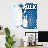 Melkglas Poster (Thuiskantoor)