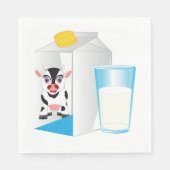 Melkglas Servet (Voorkant)