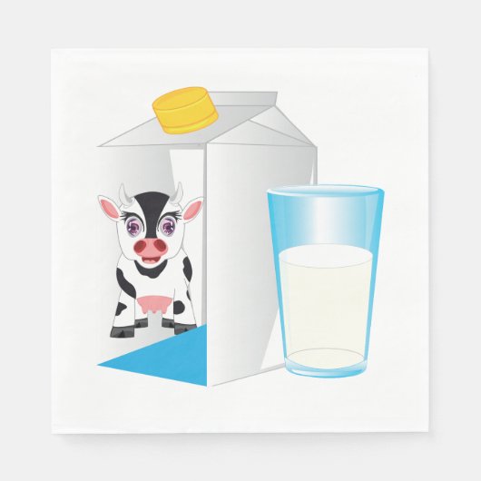 Melkglas Servet (Voorkant)