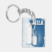 Melkglas Sleutelhanger (Voorkant Links)