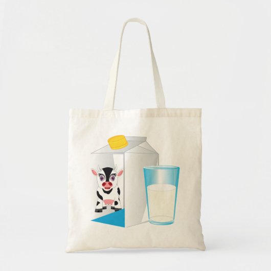 Melkglas Tote Bag (Voorkant)
