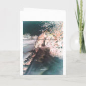 Melkgloed Oranje Wenskaart Kaart (Achterkant)