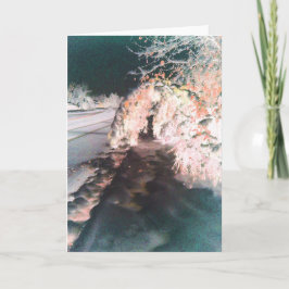 Melkgloed Oranje Wenskaart Kaart