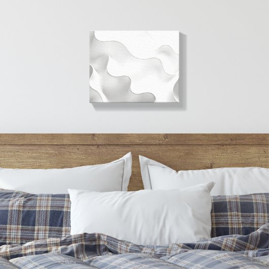 Melkgolven Canvas Afdruk (Insitu (Slaapkamer))