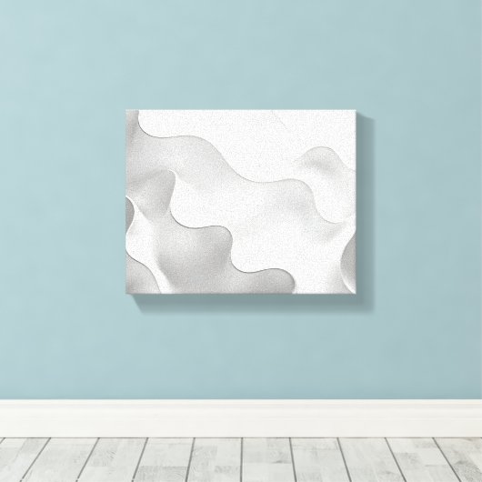 Melkgolven Canvas Afdruk (Insitu (Houten vloer))