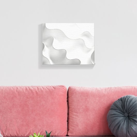 Melkgolven Canvas Afdruk (Insitu (Woonkamer))