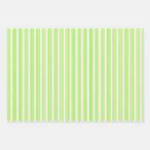 Melkgroen en beige vijf strepen patroon inpakpapier vel (Voorkant 3)