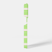 Melkgroen en beige vijf strepen patroon iPhone hoesje (Rechterkant)