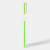 Melkgroen en beige vijf strepen patroon iPhone hoesje (Rechterkant)