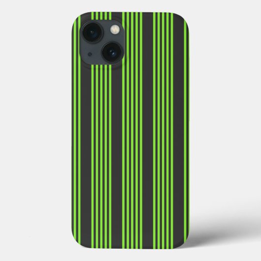 Melkgroen en houtskool met vijf strepen Case-Mate iPhone case (Achterkant)