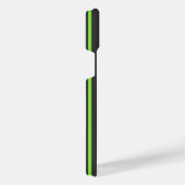 Melkgroen en houtskool met vijf strepen iPhone hoesje (Rechterkant)