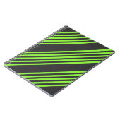 Melkgroen en houtskool met vijf strepen notitieboek (Linkerzijde)